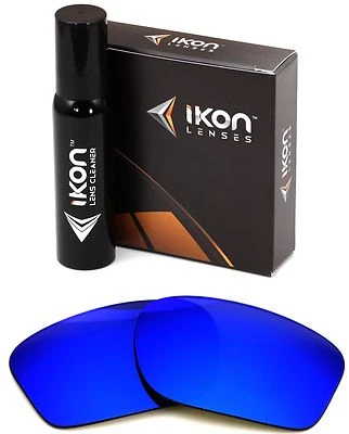 IKON LENSES Polarized IKON Iridium Replacement Lenses For Oakley Pit Boss 2 II Deep Blue