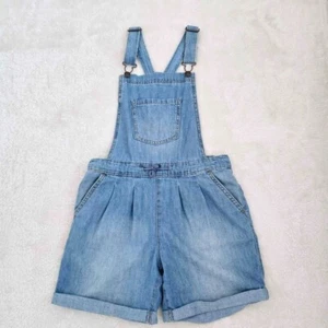 Cat & jack Girls' Shortalls Jean Light Medium Wash L 10/12 NWOT - Picture 1 of 4