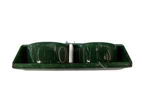 Rae Dunn Christmas Dog Bowls Peace Love & Belly Rubs Green Gold Large Letters 6" - Picture 1 of 5