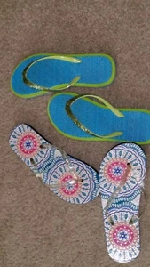 GIRL'S FLIP FLOPS SIZE L - Picture 1 of 2