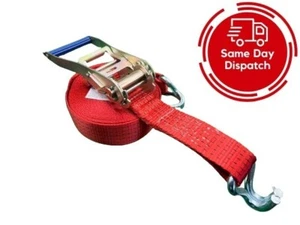 1x 9M 5T Heavy Duty Ratchet Strap with Claw Hooks 5000KG 9 Metre - Picture 1 of 6