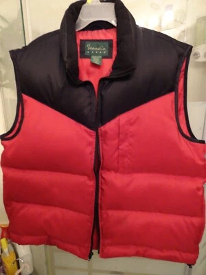 Mens Red & Black Scandia Woods Down Puffer Vest - SZ 2XL - Exc - Image 1 of 4