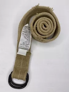Cintura A&F Abercrombie & Fitch tela marrone accenti metallo taglia 28 vintage più misure - Foto 1 di 4