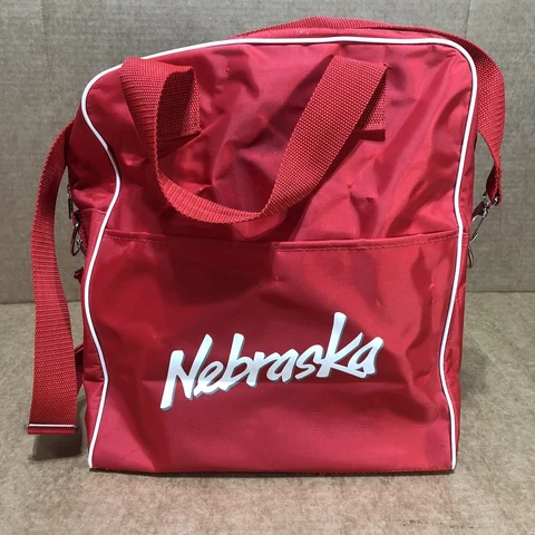 University of Nebraska Cornhuskers Bag, Red, Air-Tex, Vintage 14x13x7 Cover