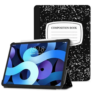 Case for iPad Air 5th / 4th Generation 2022 / 2020 Black Composition Book - Picture 1 of 7