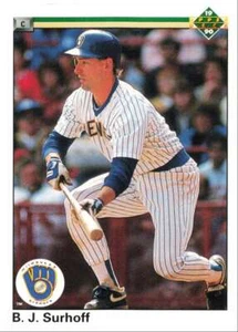 1990 Upper Deck Baseball B.J. Surhoff Milwaukee Brewers #159 - Picture 1 of 2