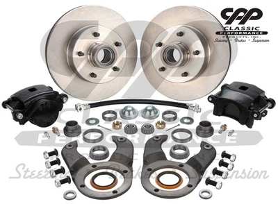 1937 1948 Ford Car Front Disc Brake Kit for OEM Drum Brake Spindles - Image 1 of 4