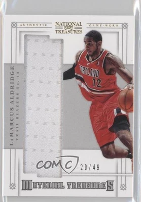 2012-13 Panini National Treasures Material Treasures /49 LaMarcus Aldridge #91 - Image 1 of 2
