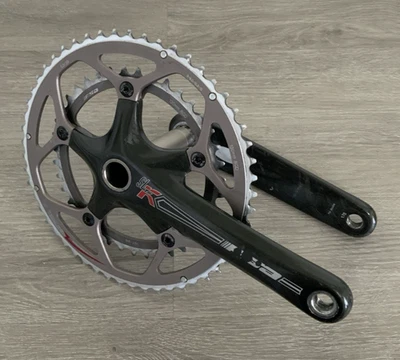 FSA SLK CARBON CRANKSET  DOUBLE 53-39 TOOTH 10 OR 9 SPEED 175 MM ARMS - Image 1 of 4