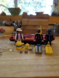 Playmobil 3772 Buzos Vintage 1993 con Juego de Balsa Completo - Imagen 1 de 12