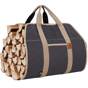 Firewood Carriers with Handles - 39×18Inch Log Carrier | Package Waxed Canvas... - Picture 1 of 7