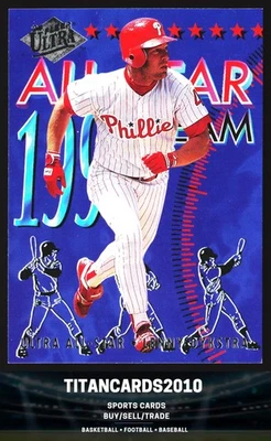 Lenny Dykstra 1991 Fleer Ultra All Star Team Philadelphia Phillies #17 - Imagem 1 de 2