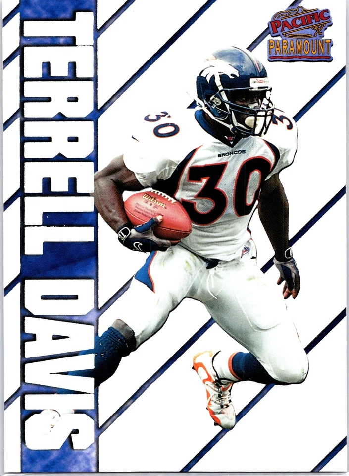 1998 Pacific Paramount Terrell Davis #9 Personal Bests Denver Broncos - Image 1 of 2