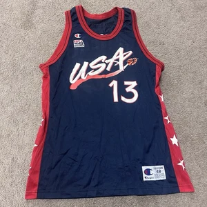 Vintage Team USA Basketball Trikot Herren Gr. 48 90s Champion Shaquille O’Neil - Bild 1 von 7