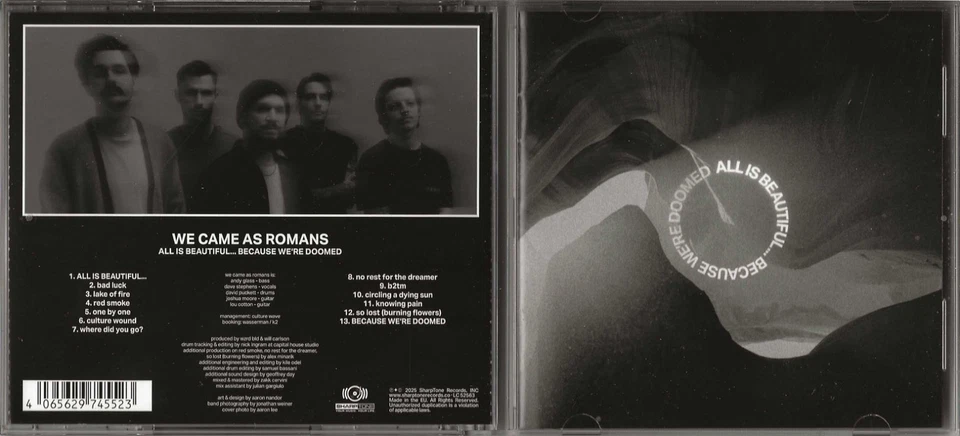WE CAME AS ROMANS - ALL IS BEAUTIFUL... BECAUSE WE'RE DOOMED [CD, 2025] - Bild 1 von 1