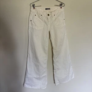 Hudson White Cotton Blend Denim Flare Leg Jeans Sz 28 Festival 90’s Y2K - Picture 1 of 20