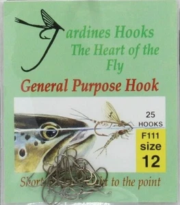 General Purpose Fly Hook -  Jardine Barbed sizes #8 - #14 - Picture 1 of 10