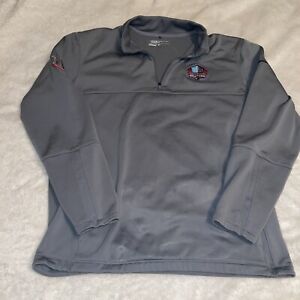 Nike Golf Standard Fit Therma-Fit Gray Football Hall of Fame 1/4 Zip Pullover L
