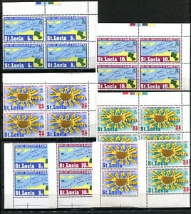 ST. LUCIA 1969, FREE TRADE AREA C.A.R.I.F.T.A. Scott 249-252 LOT OF 7 SETS, MNH - Picture 1 of 1