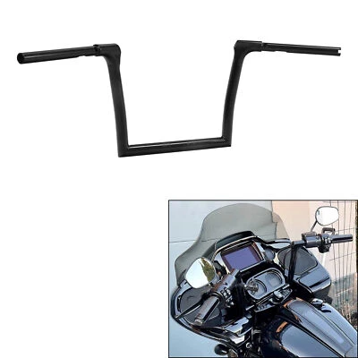 1 1/4'' Ape Hanger 10" Rise Handlebar Fit For Harley Road Glide FLTR 15-23 Black - Image 1 of 4