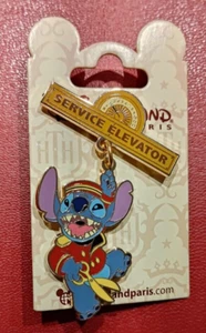 Disney Disneyland Paris DLRP Stitch Bellhop Tower of Terror Service Elevator Pin - Picture 1 of 1