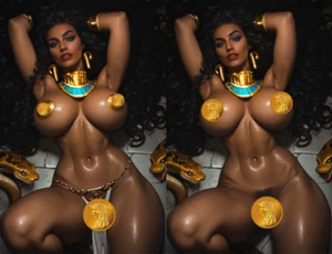 Fantasy of Cosplay Comic Cleopatra Cosplay VIRGIN Chase SET of 2 LE 25 PRE-SALE - Picture 1 of 5