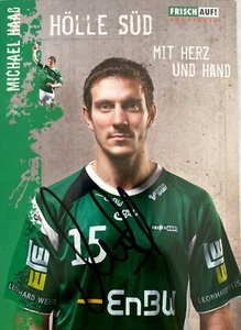 Orig. unterschriebene Autogrammkarte MICHAEL HAAß Frisch Auf Göppingen 2010/11 - Bild 1 von 2