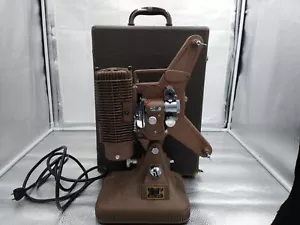 VINTAGE ART DECO KEYSTONE MODEL K-108 8MM MOVIE PROJECTOR WITH CARRY CASE - Picture 1 of 12