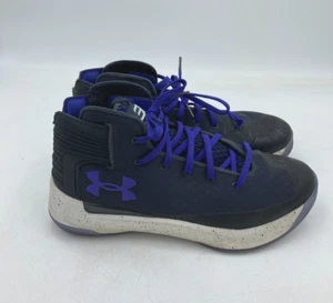 Zapato de baloncesto Under Armour Curry 3ZerO para hombre talla 9 negro púrpura 1298308-016 - Imagen 1 de 8