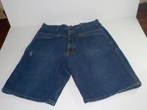 Vintage Marithe Francois Girbaud VTG Baggy Blue Denim Shorts Men Jeans Waist 36 - Picture 1 of 14