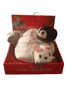 Ellen Degeneres 4 Piece Dog Peek a Boo Plush Igloo Penguin Seal Polar Bear Toys - Picture 1 of 5