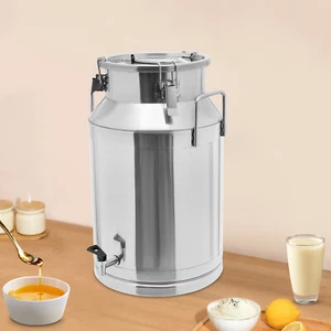 10.57 Gal 201 Stainless Steel Milk Jug With A Faucet Sealed Bucket Milk Can USA - Bild 1 von 15