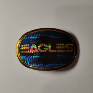 VTG Original 1977 EAGLES ROCK BAND PACIFICA BRASS BELT BUCKLE #E - Picture 1 of 3