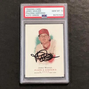 2007 Topps #135 Jered Weaver Signed Card AUTO PSA/DNA Slabbed Angels - Picture 1 of 2