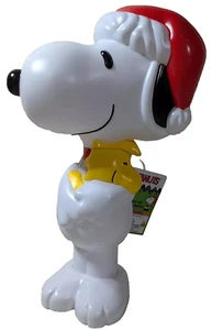 Snoopy Peanuts Blow Mold Christmas Light Up 14" Woodstock Yard Home Battery Oper - Picture 1 of 2