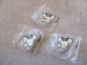 (3) Vintage HALLOWEEN Button HALLMARK Pin Lot Glow In Dark SNAKE - Picture 1 of 5