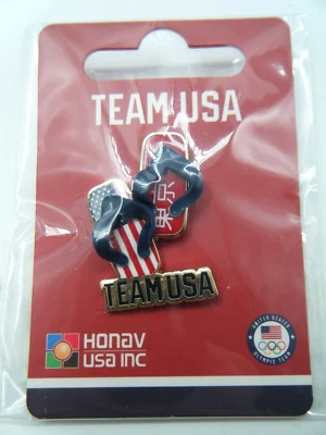 Tokyo 2020 Olympics Team USA Sandals Pin - Image 1 of 3