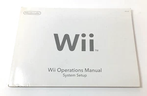 Instrucciones de configuración manual del sistema de operaciones Wii original de Nintendo buen estado - Imagen 1 de 2