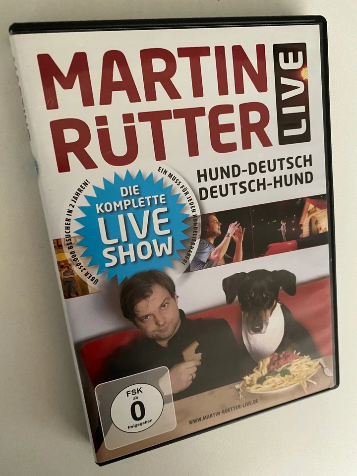 Martin Rütter, Live: Hund-Deutsch/Deutsch-Hund | Zustand neuwertig | DVD - Bild 1 von 1