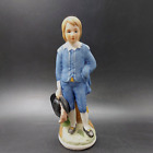 Vintage Porcelain 6" Blue Boy Figurine Hand Crafted Taiwan R O C Preowned
