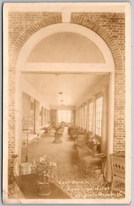 Virginia Beach Virginia c1915 RPPC Real Photo Postcard East Porch Cavalier Hotel - Picture 1 of 2