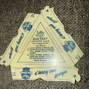 Vintage 1950’s Pabst Blue Ribbon Jiffy folding Advertising ashtray PBR RARE NOS - Picture 1 of 5
