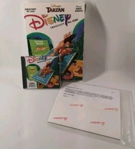 Disney Print Studio Tarzan Big Box Pc Software Brand New Jewel Case Still Sealed - Picture 1 of 6