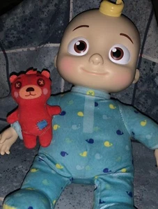Cocomelon Musical Bedtime JJ Doll and Teddy Soft 10" Plush Singing Toy - Picture 1 of 4