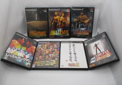 WRESTLE KINGDOM, ALLSTAR PRO WRESTLING, FIRE WRESTLING PS2 7Games Japan import - Image 1 of 4