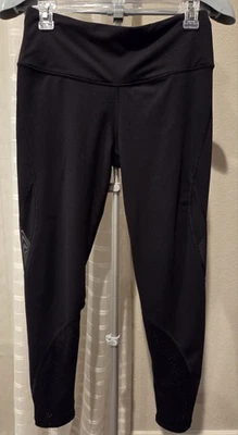 Victoria Sport Victoria's Secret Leggings Women Sz Med Lace & Mesh Calf/Ankle  - Image 1 of 4