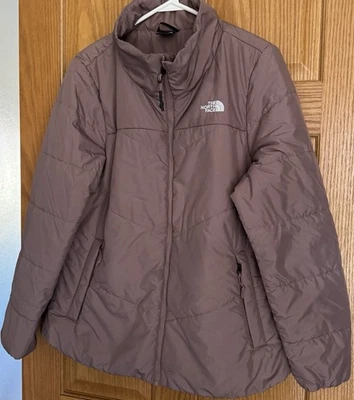 Abrigo de invierno The North Face rosa malva para mujer X-grande Foto 1 de 4