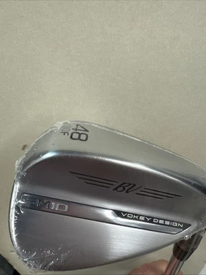 New! Titleist Vokey SM10 Chrome 48* Degree 48.10 Wedge, Vokey Design Wedge Flex - Image 1 of 4