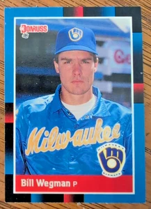 BILL WEGMAN Milwaukee Brewers 1988 Donruss Baseball Card #151 Mint - Picture 1 of 2