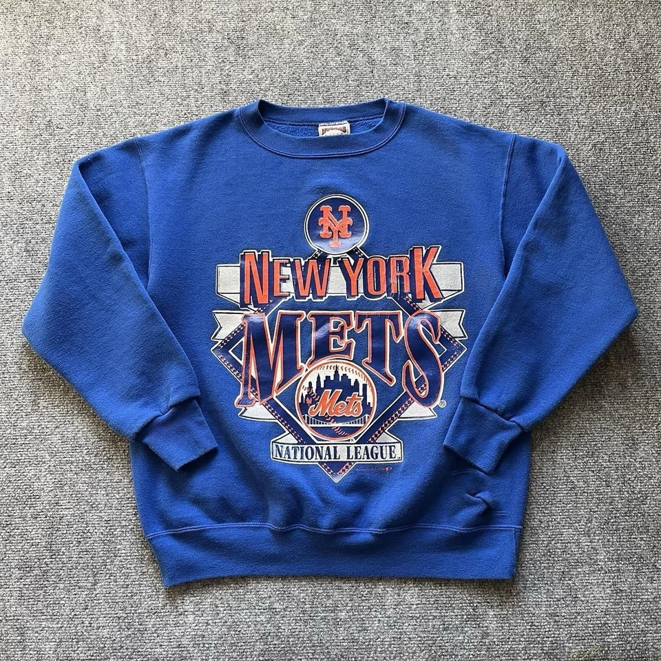 Sudadera vintage de los 90 de los New York Mets campeones de béisbol cuello redondo VK04811 Foto 1 de 1